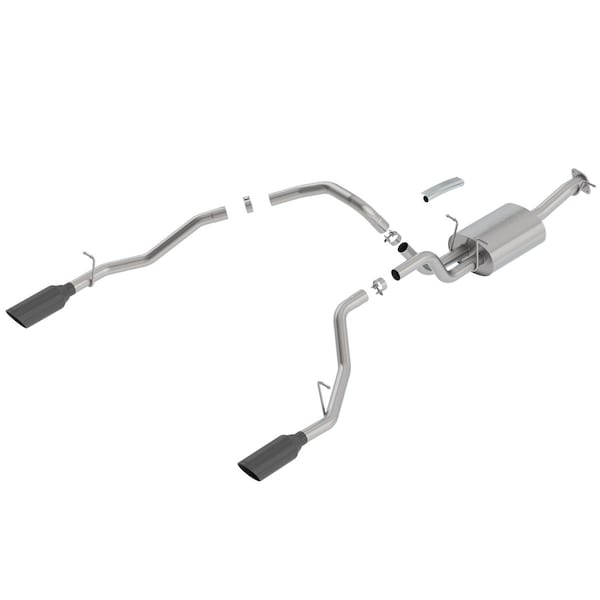 Borla RAM 1500 19 5.7L V8 AT 2+4WD 4DR CC SB (5FT7IN BOX) 144.6INWB 3IN, 2.5 140758BC - main